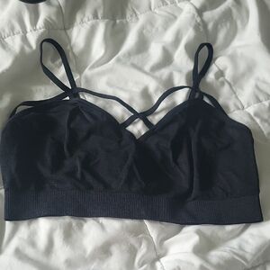 Forever 21 Black Criss-Cross Bralette
